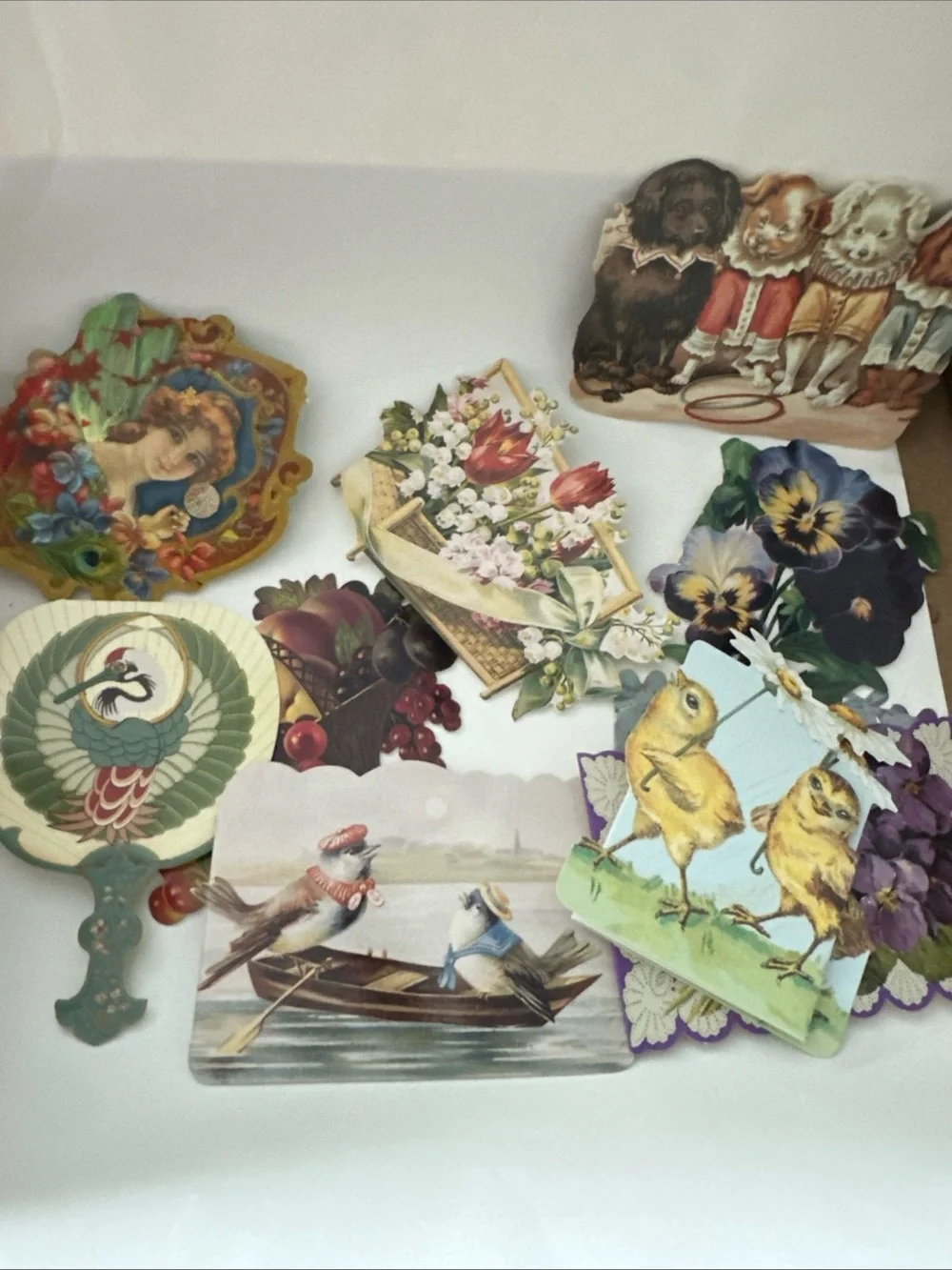 BOX Punch Studio lot OF 128 Victorian Style Die-Cut Mini Note Card's
